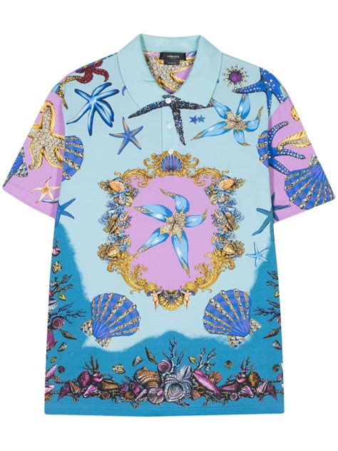 versace trésor de la mer shirt|Versace Les Tresors De La Mer Polo Shirt .